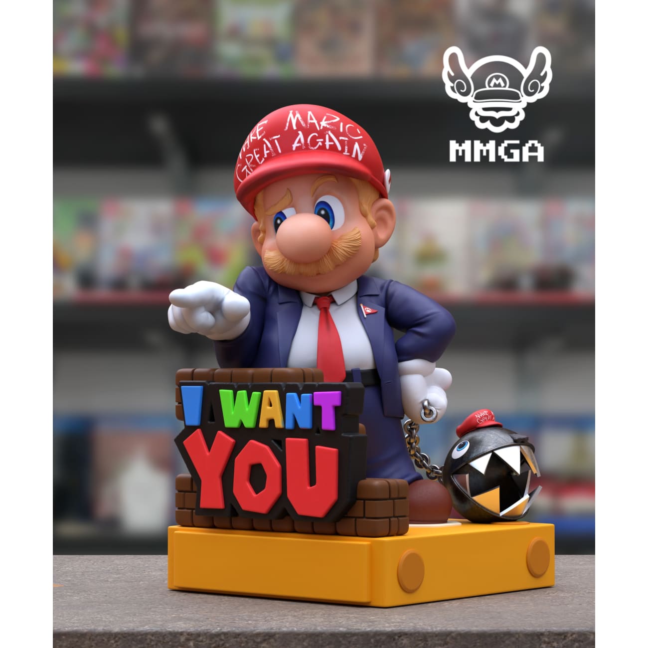 MMGA Studio - Mario Cosplay Donald Trump