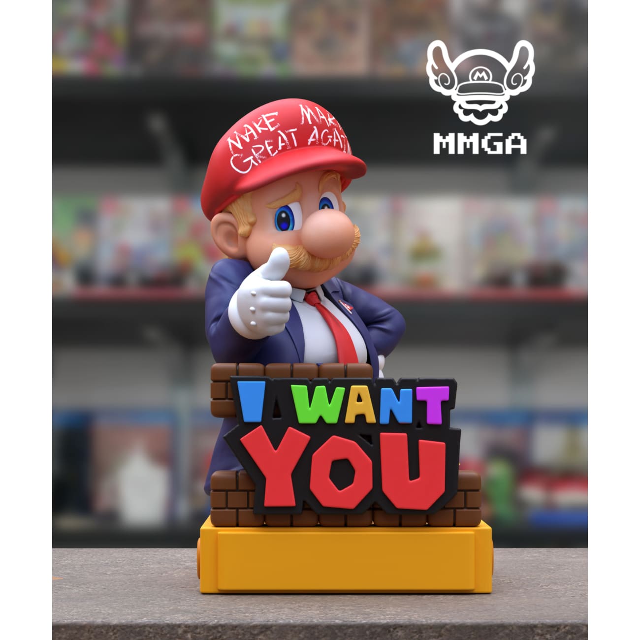 MMGA Studio - Mario Cosplay Donald Trump