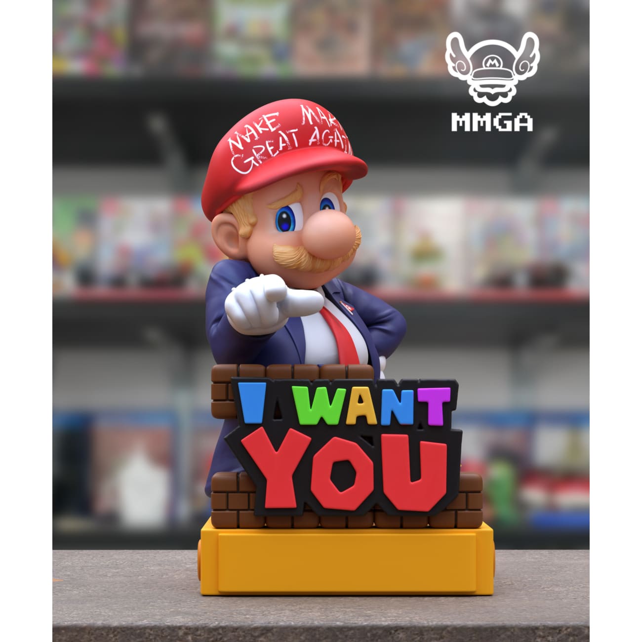 MMGA Studio - Mario Cosplay Donald Trump