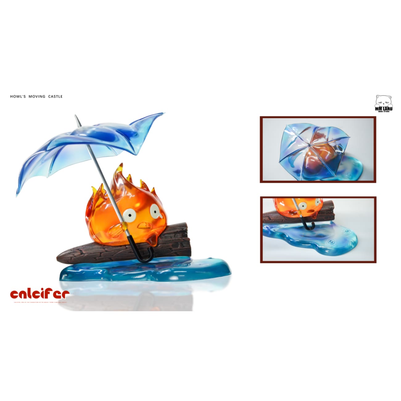 MMLAND Studio - Calcifer Holding An Umbrella In The Rain