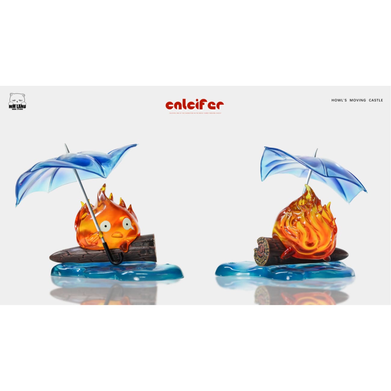MMLAND Studio - Calcifer Holding An Umbrella In The Rain