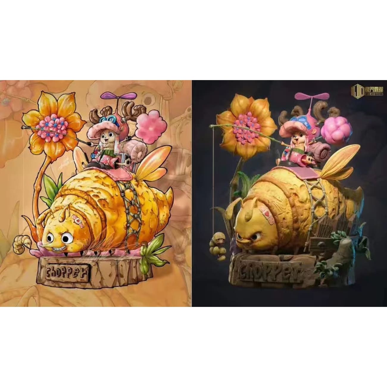MJ Studio - Adventure in Forest Tony Tony Chopper & Yellow Worm 