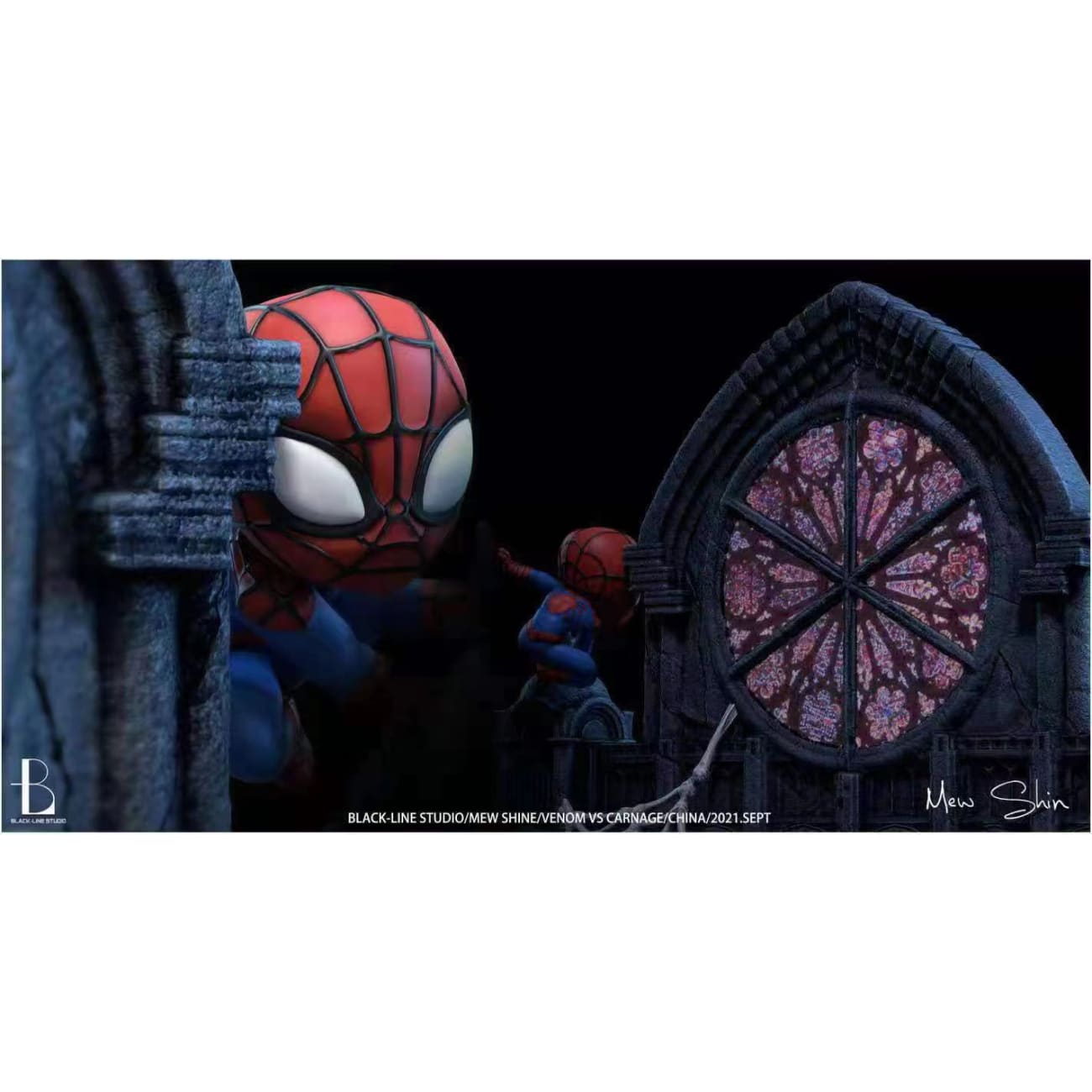 Model Craft X Black-Line  - Venum VS Spiderman Carnage [4 variants]