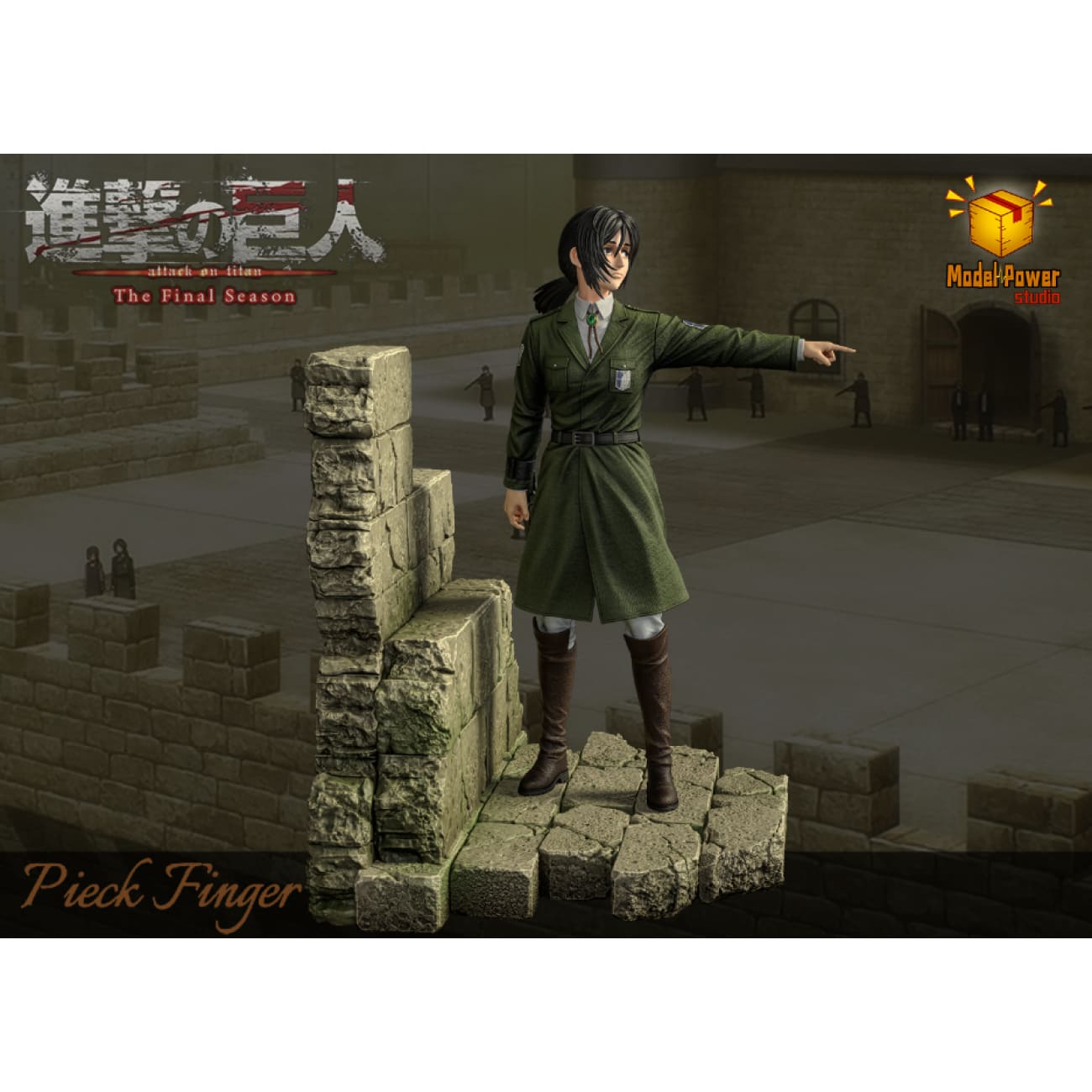 Model Power Studio - Eren Yeager / Pieck Finger