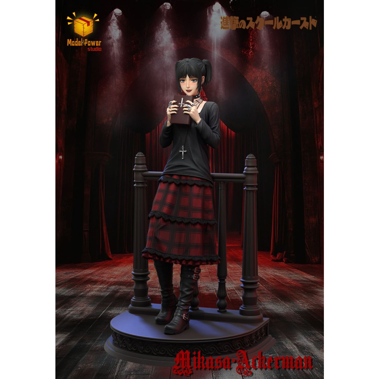 Model Power Studio - Mikasa Ackerman High School Student Ver.