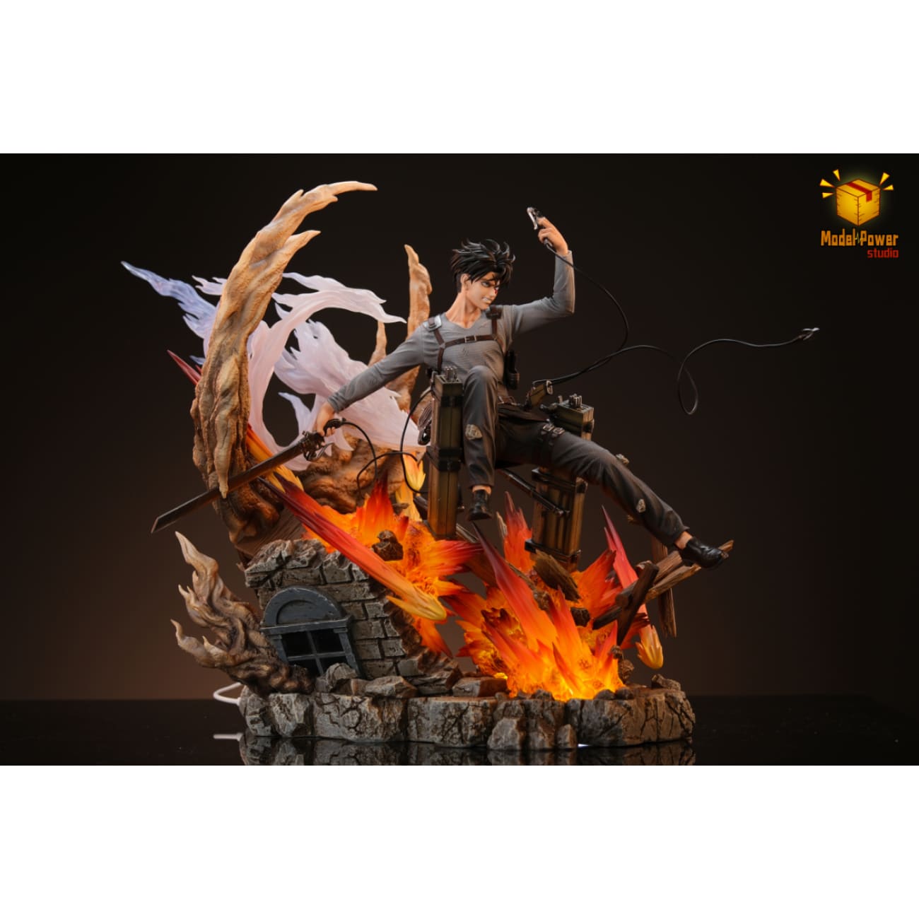 Model Power Studio - Street Fighting Levi Ackerman