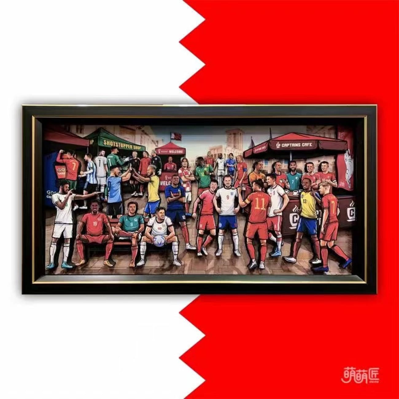 Momo Studio - Cristiano Ronaldo & Lionel Messi 3d Poster