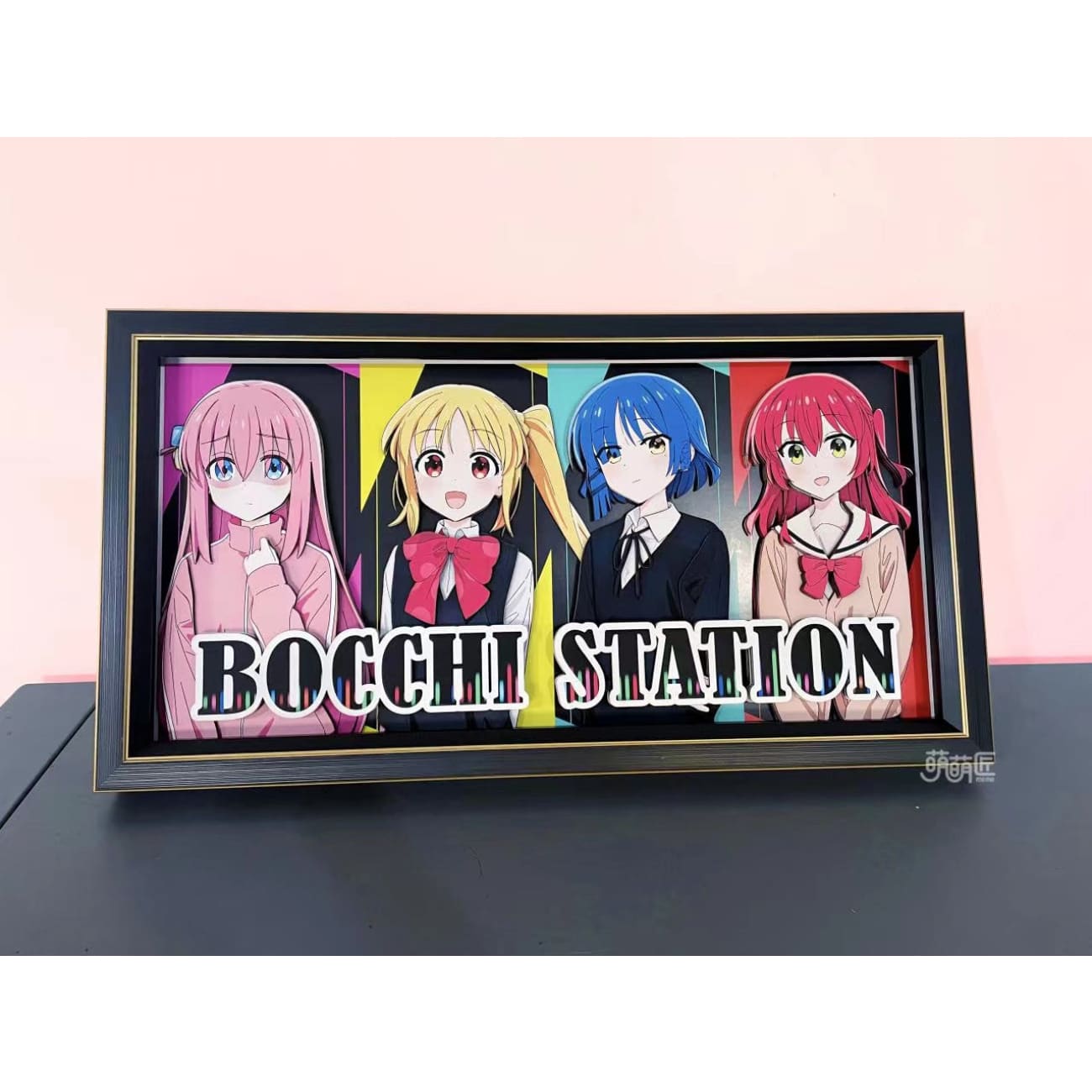 Momo Studio - Hitori Gotoh, Nijika Ijichi, Ryo Yamada & Ikuyo Kita 3D Poster Frame