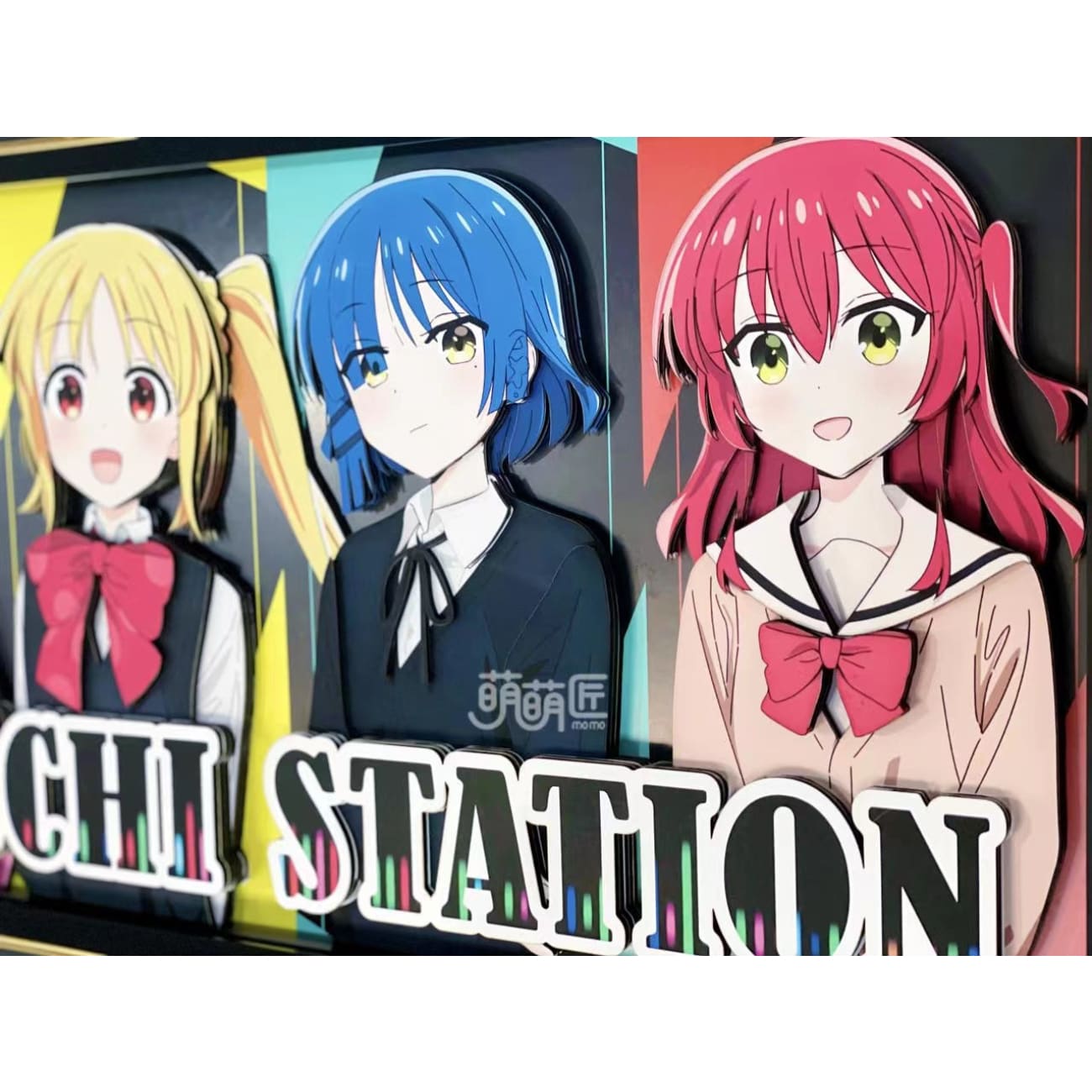 Momo Studio - Hitori Gotoh, Nijika Ijichi, Ryo Yamada & Ikuyo Kita 3D Poster Frame