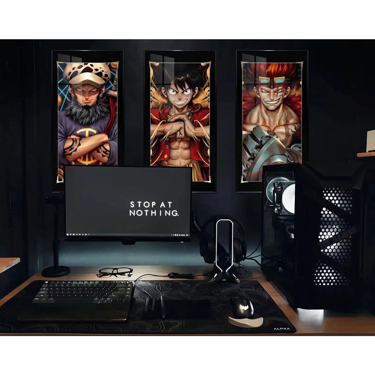 Monkey D. Luffy/ Eustass Kid / Trafalgar D. Water Law Poster Frame 