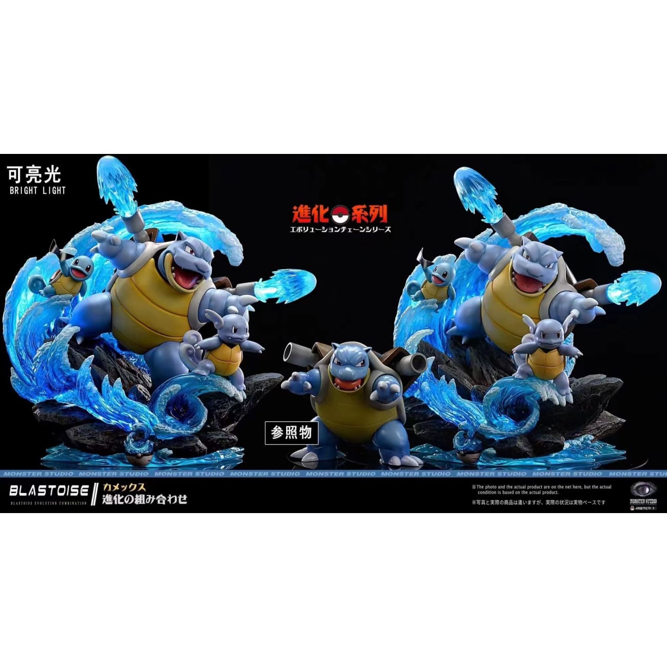 Monster Studio -  Blastoise Evolution Group [3 Variants]