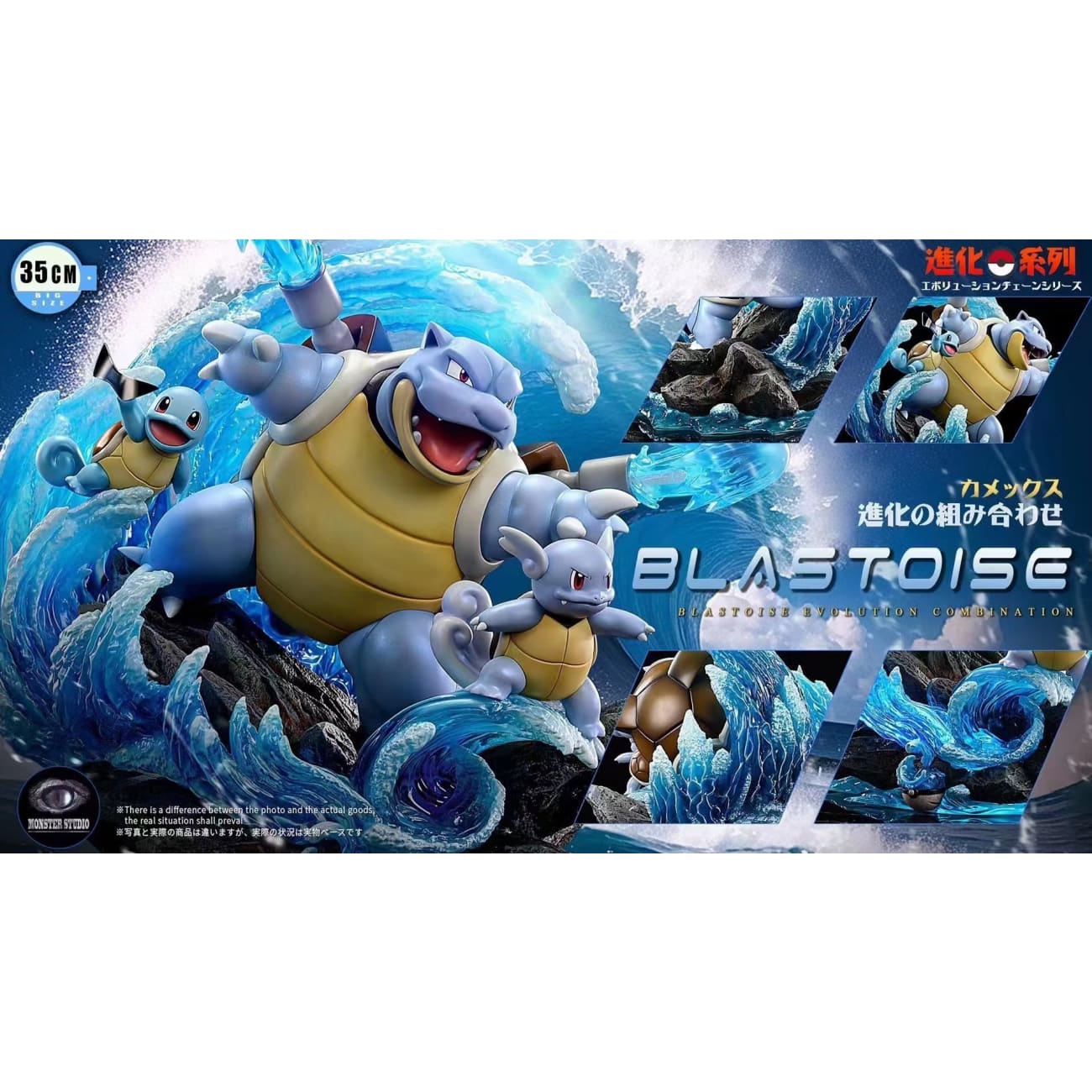 Monster Studio -  Blastoise Evolution Group [3 Variants] 