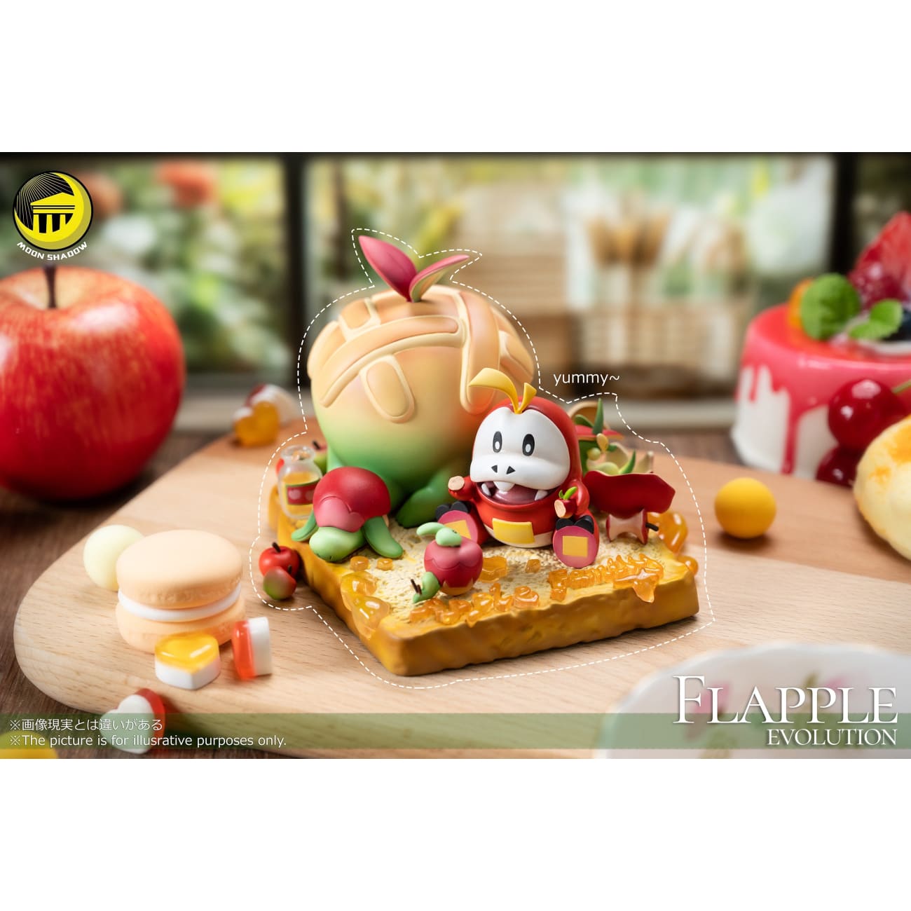 Moon Shadow Studio - Apple Family Picnic (Fuecoco, Applin, Flapple & Appletun)