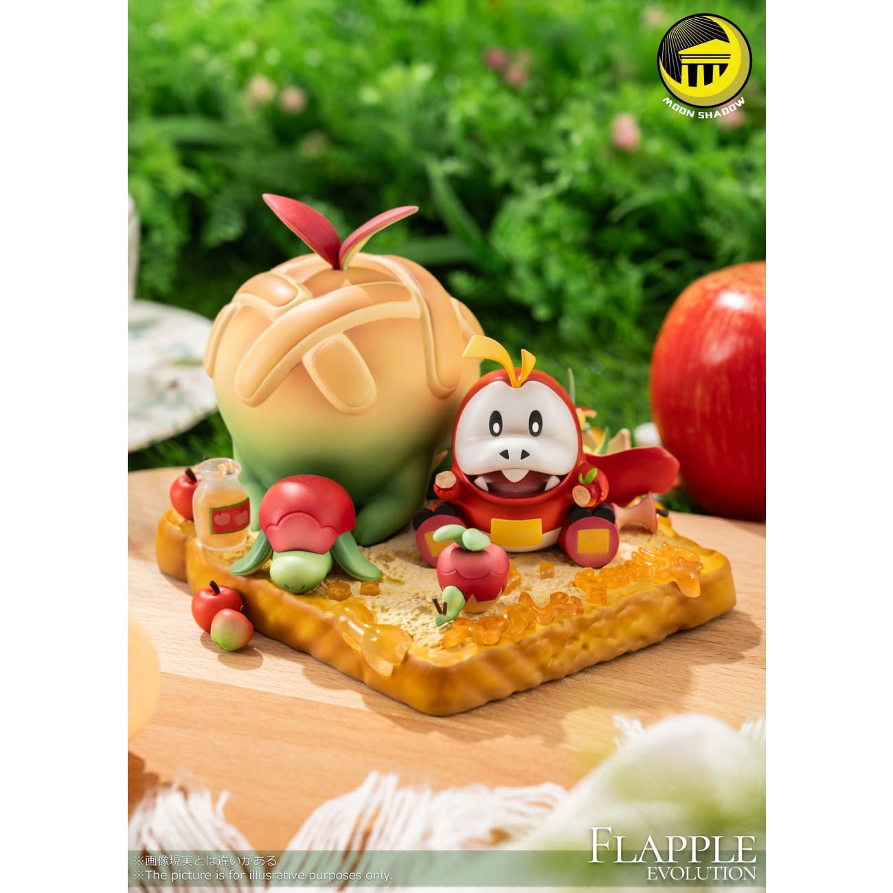Moon Shadow Studio - Apple Family Picnic (Fuecoco, Applin, Flapple & Appletun)