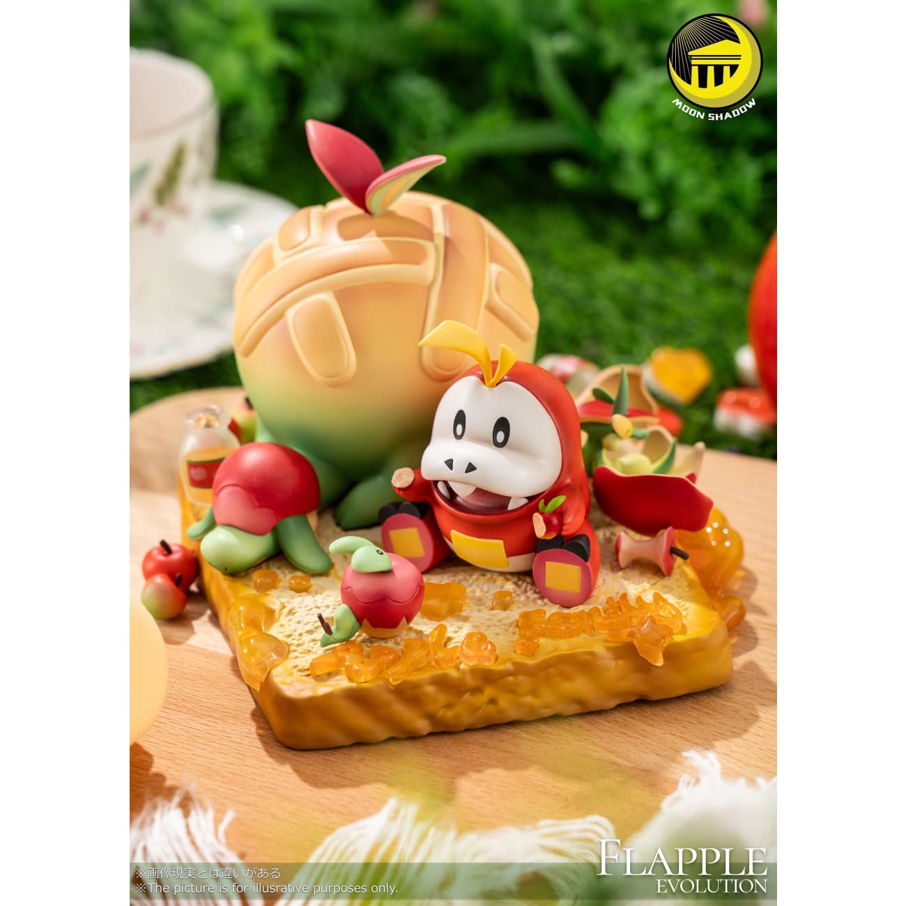 Moon Shadow Studio - Apple Family Picnic (Fuecoco, Applin, Flapple & Appletun)