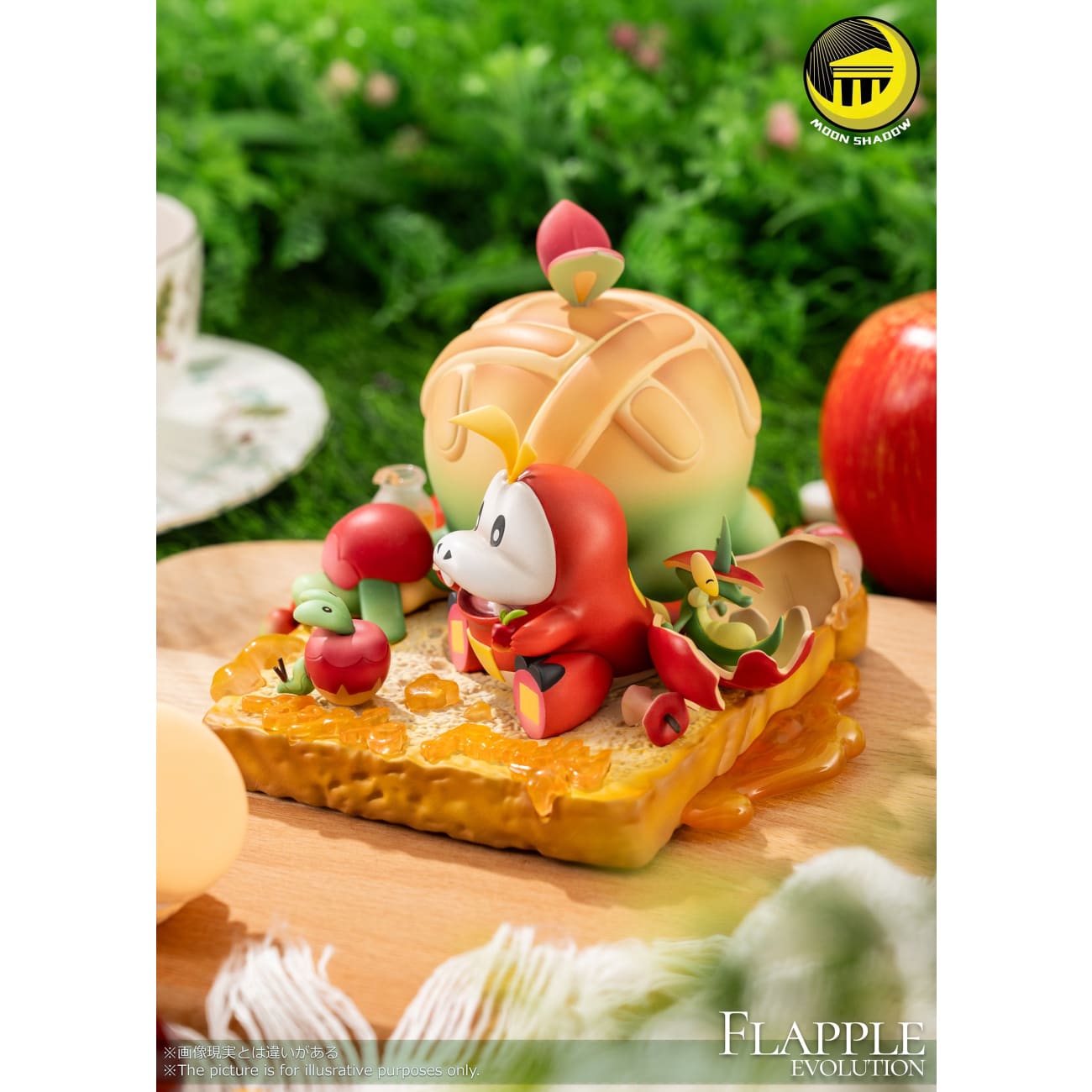 Moon Shadow Studio - Apple Family Picnic (Fuecoco, Applin, Flapple & Appletun)