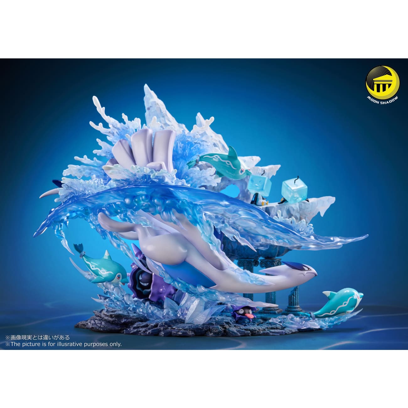 Moon Shadow Studio - Lugia, Cloyster, Shellder, Finizen, Palafin & Eiscue