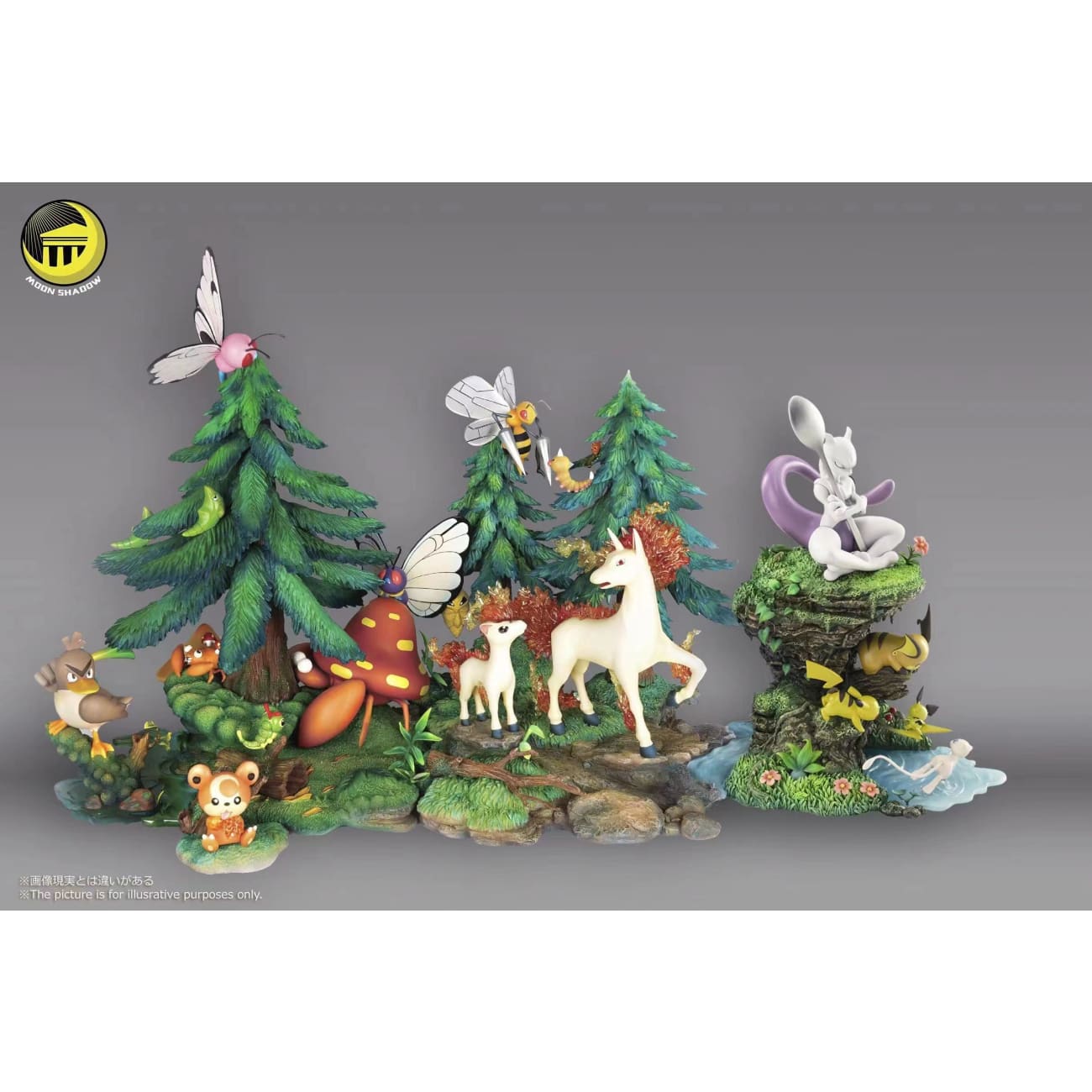 Moon Shadow Studio - Pikachu Family, Mewtwo & Mew