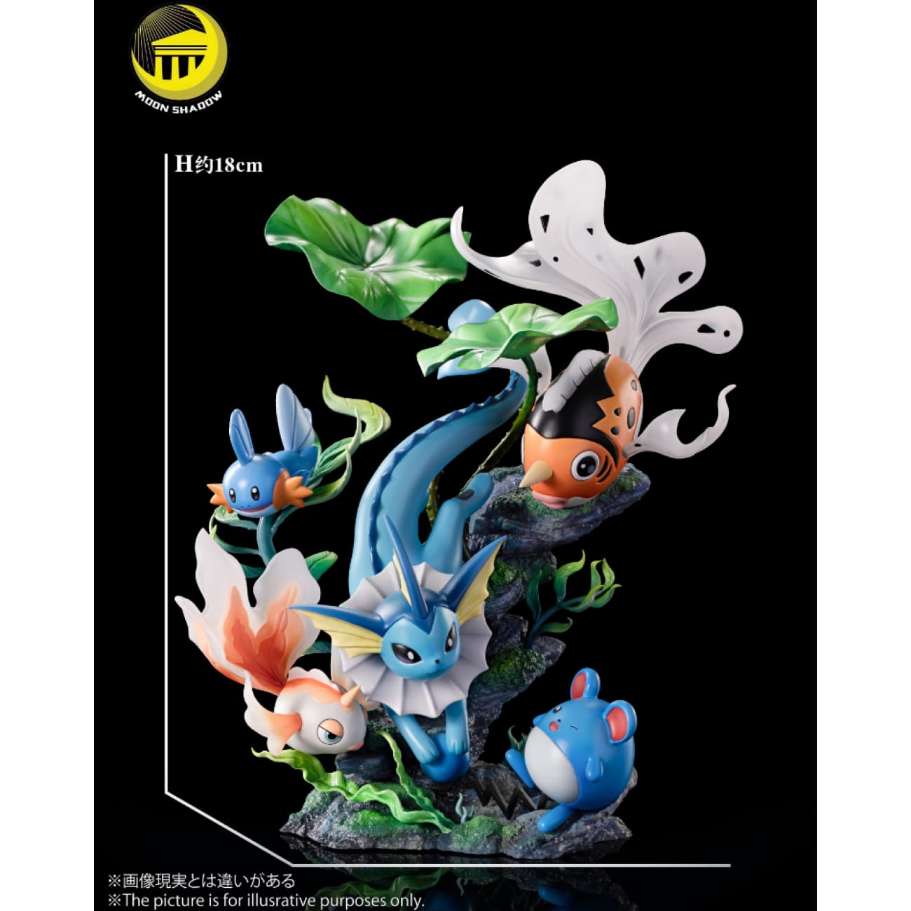 Moon Shadow Studio - Vaporeon, Goldeen, Seaking, Mudkip & Marill Natural Ver.