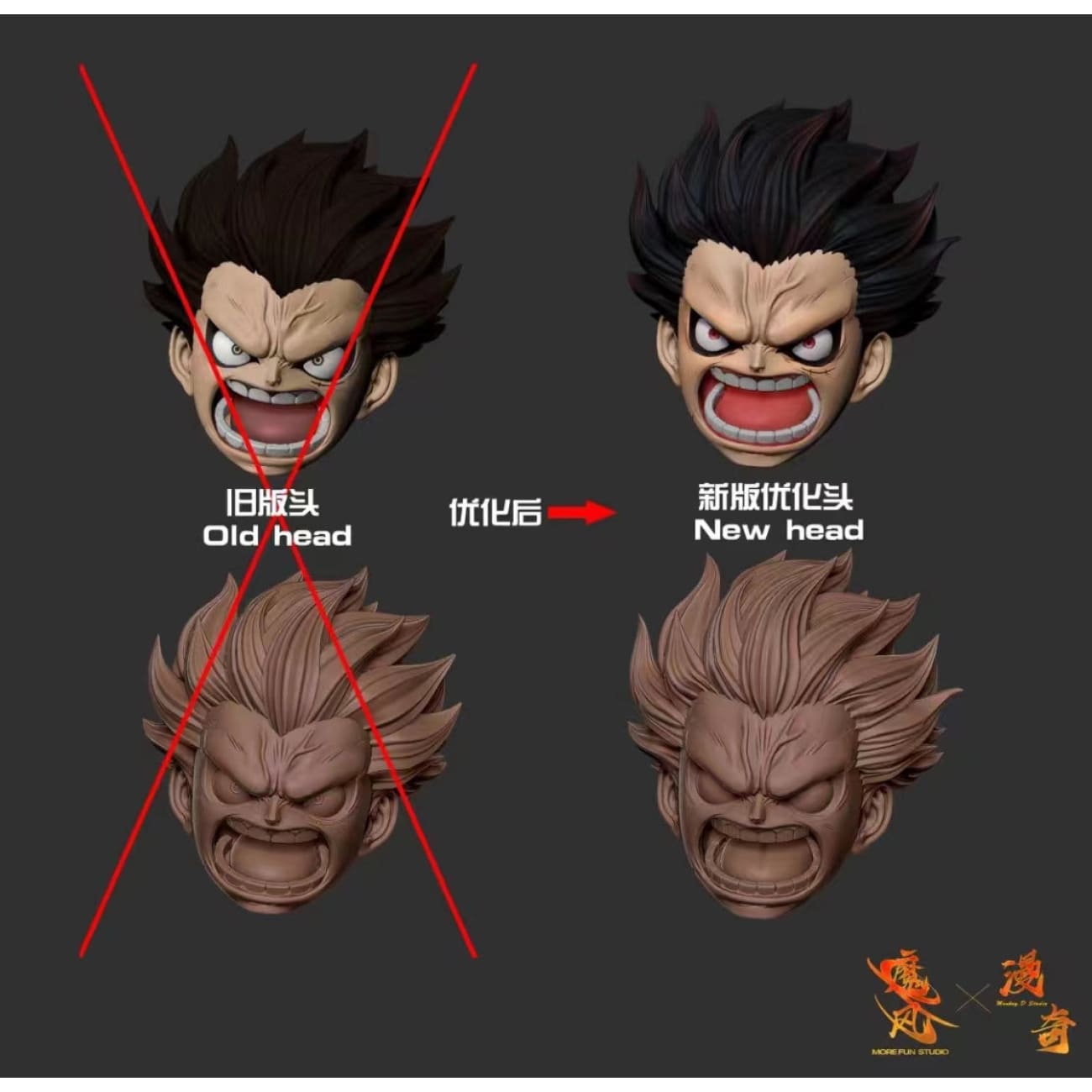 More Fun x Monkey D Studio / ManQi Studio - Monkey D. Luffy Gear Fourth Boundman