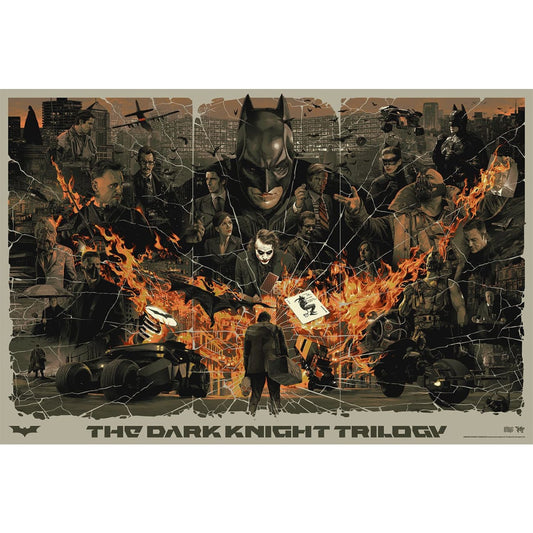Movie Poster - "The Dark Knight Trilogy (Purging Fire)" Poster