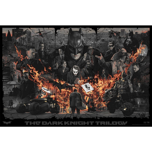 Movie Poster - "The Dark Knight Trilogy (The Darkest Night)" Poster