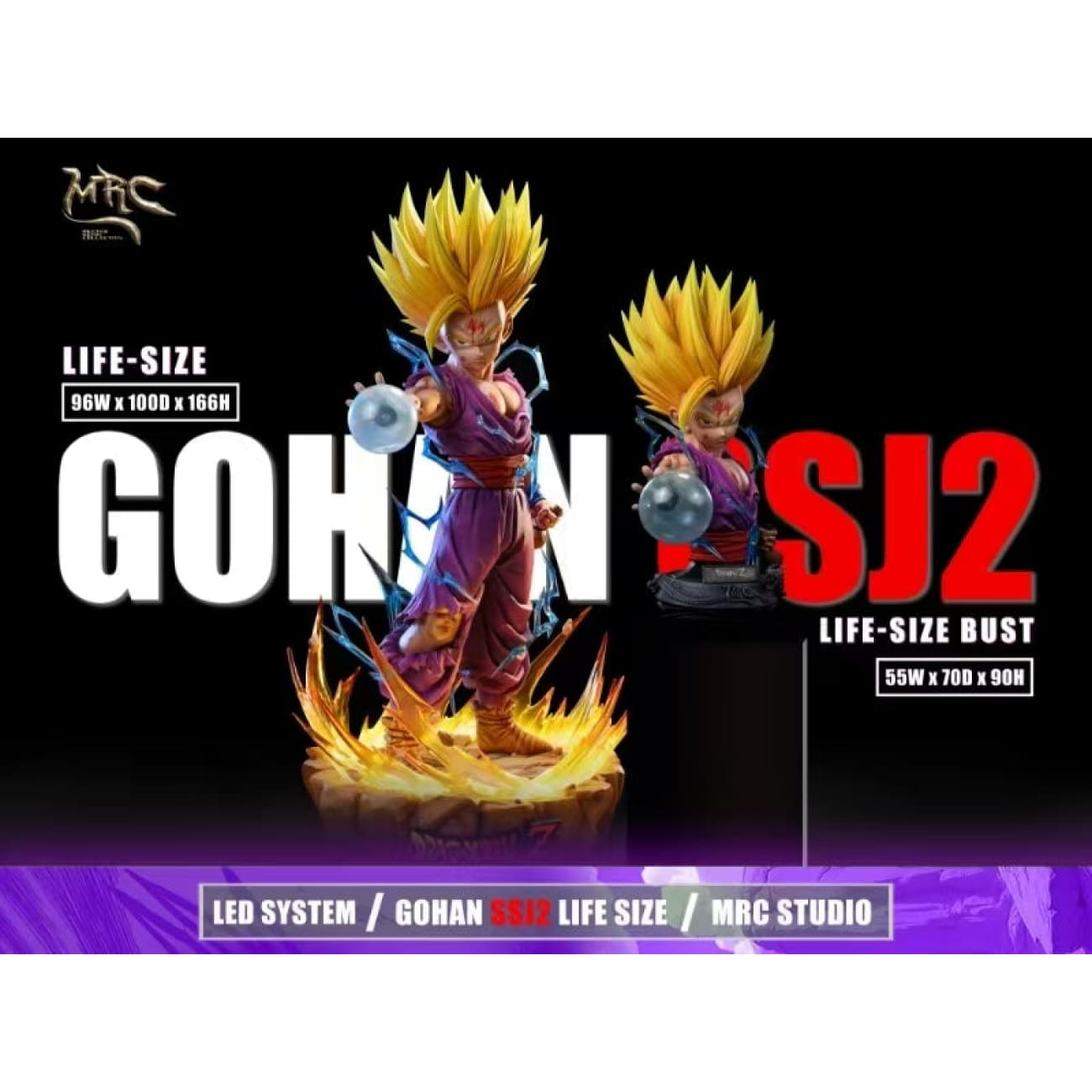 MRC Studio - Super Saiyan 2 Son Gohan 1/1 Scale [2 Variants]