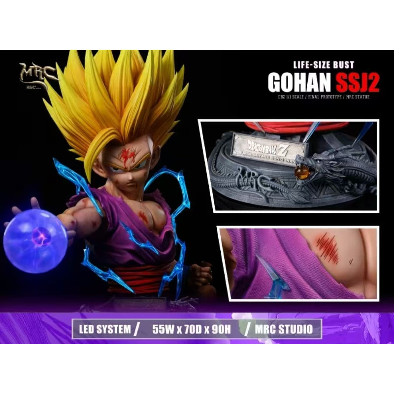 MRC Studio - Super Saiyan 2 Son Gohan 1/1 Scale [2 Variants]