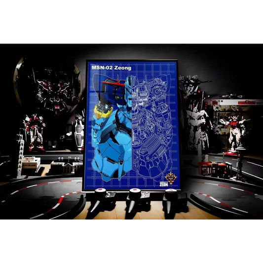MSN-02 Zeong Blue Print Poster [38cm x 53cm]