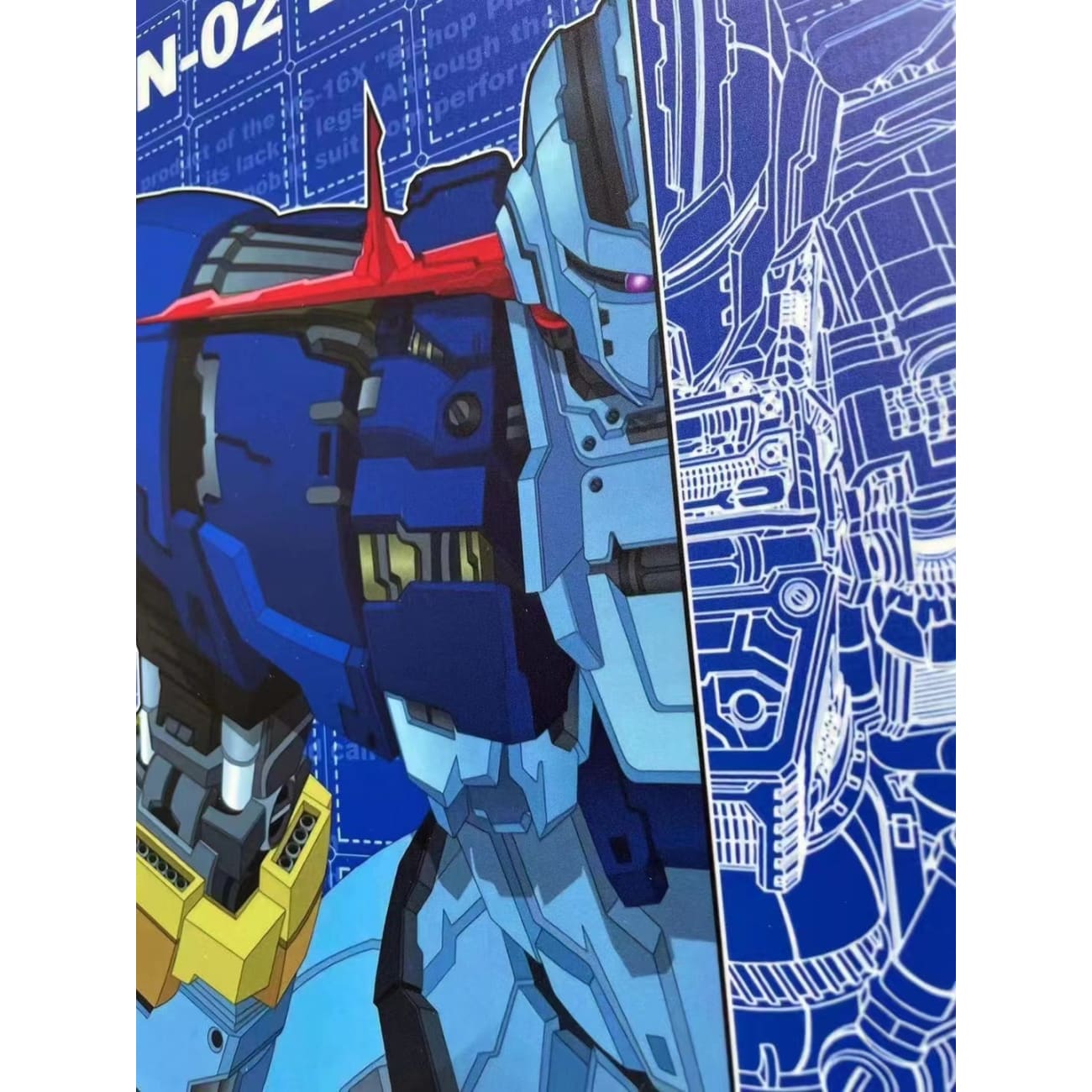 MSN-02 Zeong Blue Print Poster [38cm x 53cm]