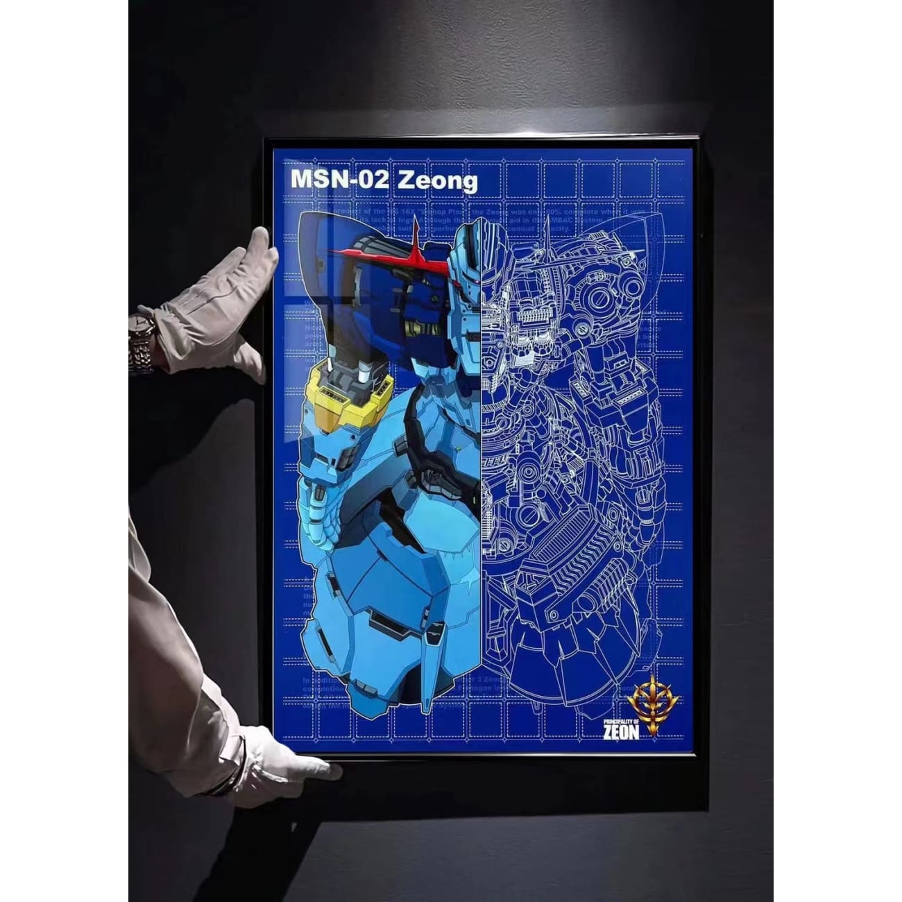 MSN-02 Zeong Blue Print Poster [38cm x 53cm]