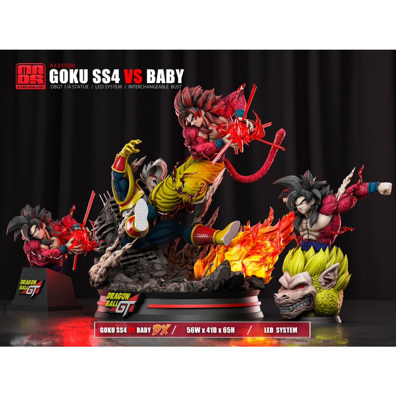 My Anime Dream Studio / MAD Studio - Super Saiyan 4 Son Goku VS Baby