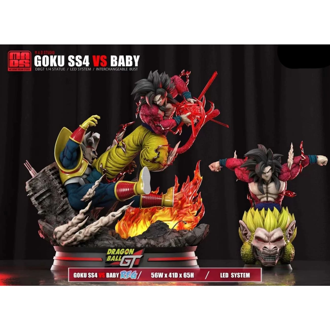 My Anime Dream Studio / MAD Studio - Super Saiyan 4 Son Goku VS Baby