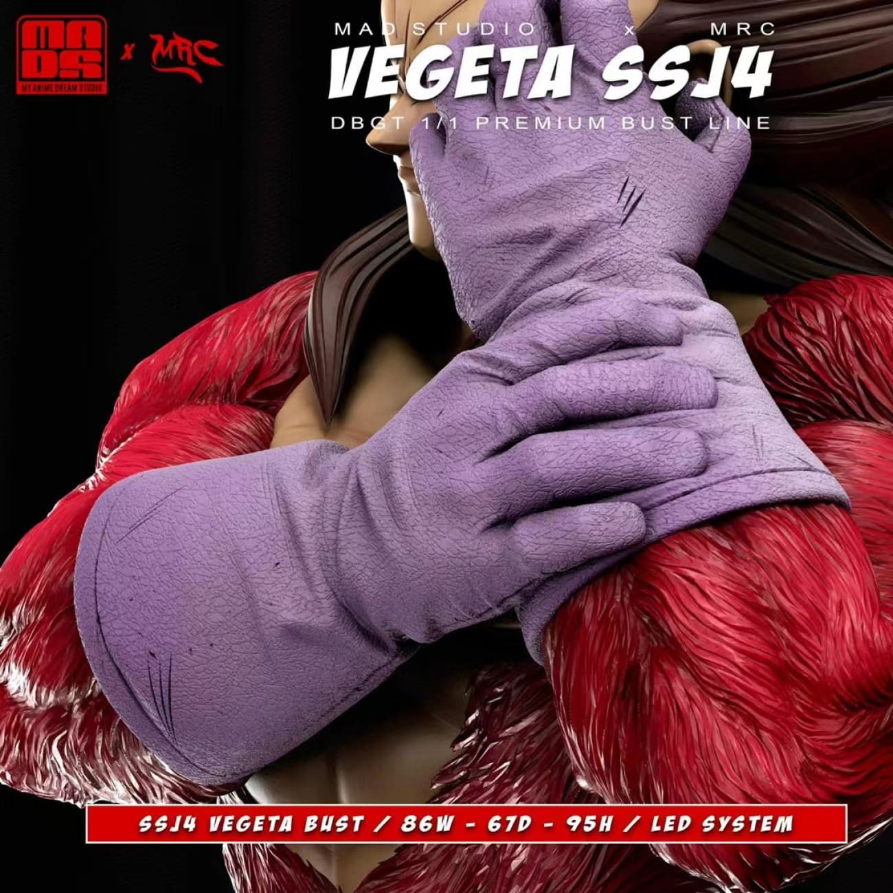 My Anime Dream Studio (MAD) x MRC - Super Saiyan 4 Vegeta Bust [2 Variants]