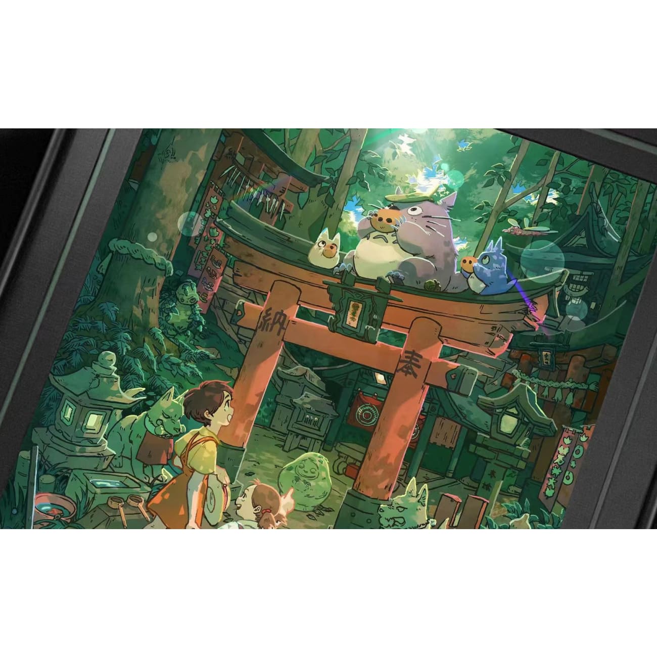 My Neighbor Totoro Shinto Shrine Poster Frame