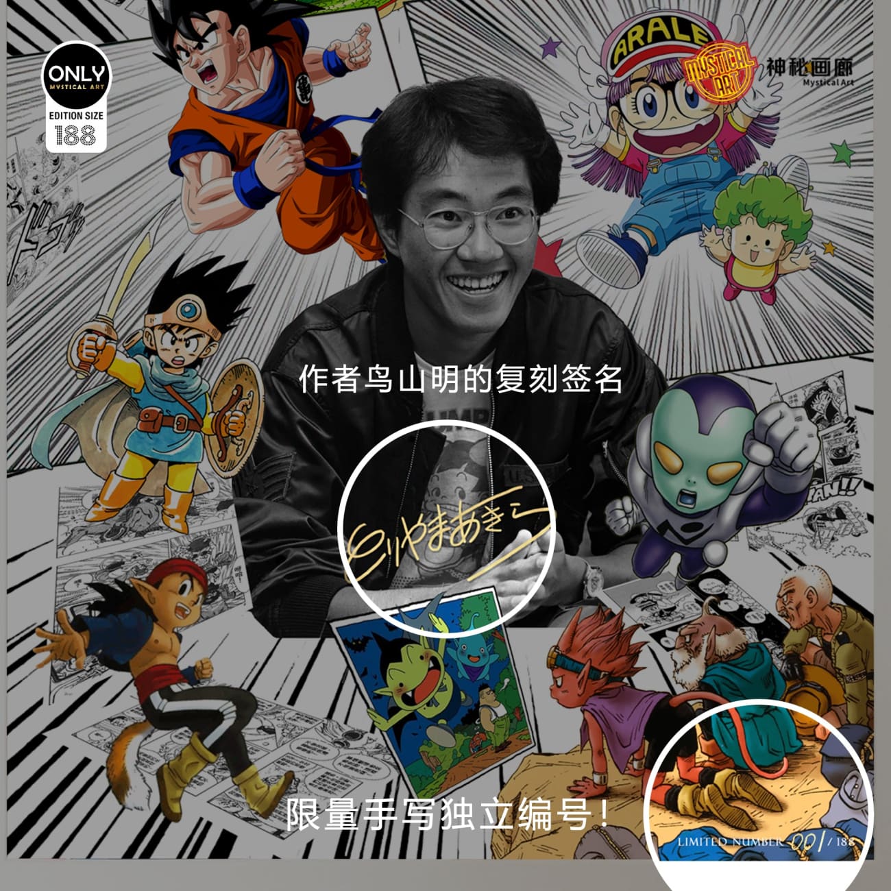 Mystical Art - Akira Toriyama Special Commemorative Poster Frame