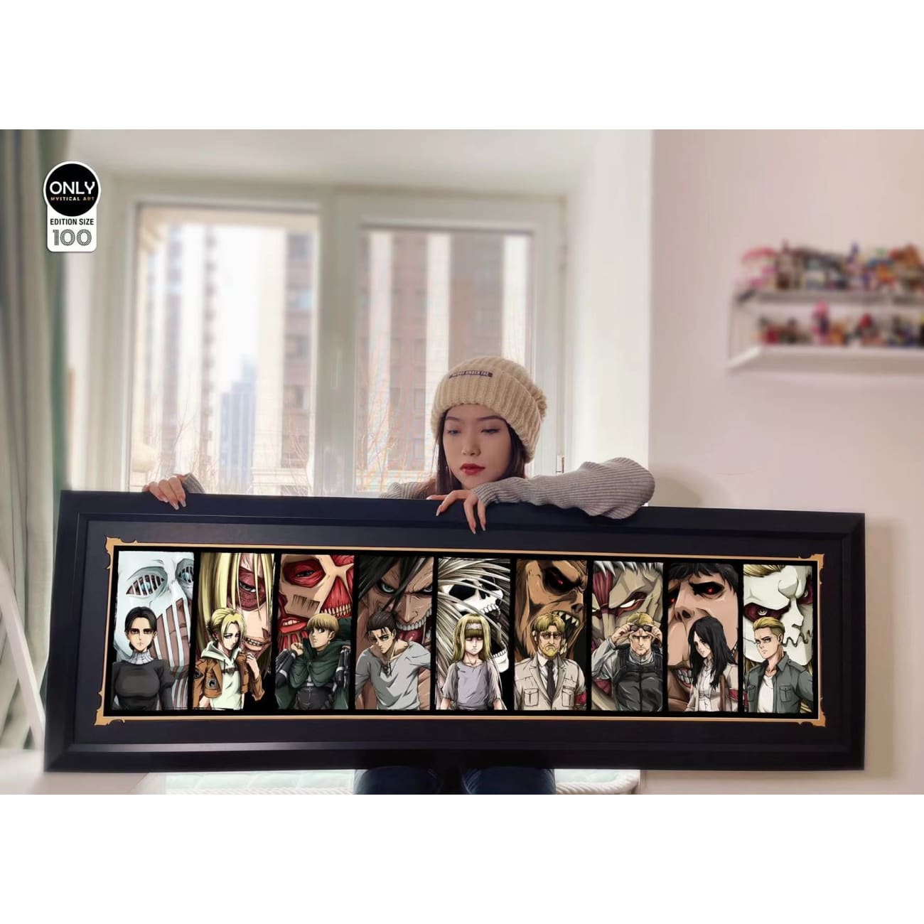 Mystical Art - Attack on Titan character Titan poster frame 