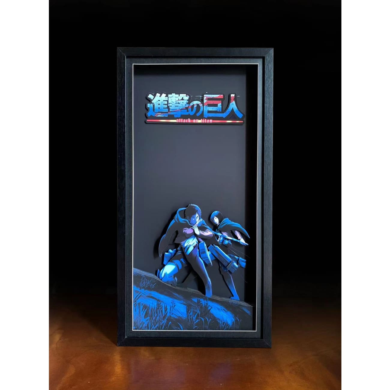 Mystical Art - Attack on Titan Light Guide Transformation 3D Paper Art Frame 