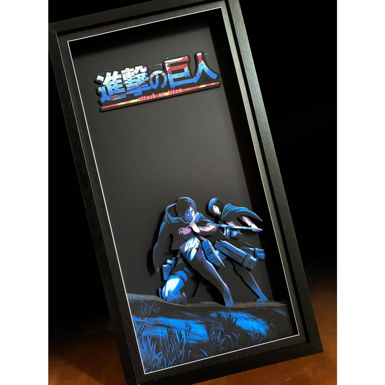 Mystical Art - Attack on Titan Light Guide Transformation 3D Paper Art Frame 