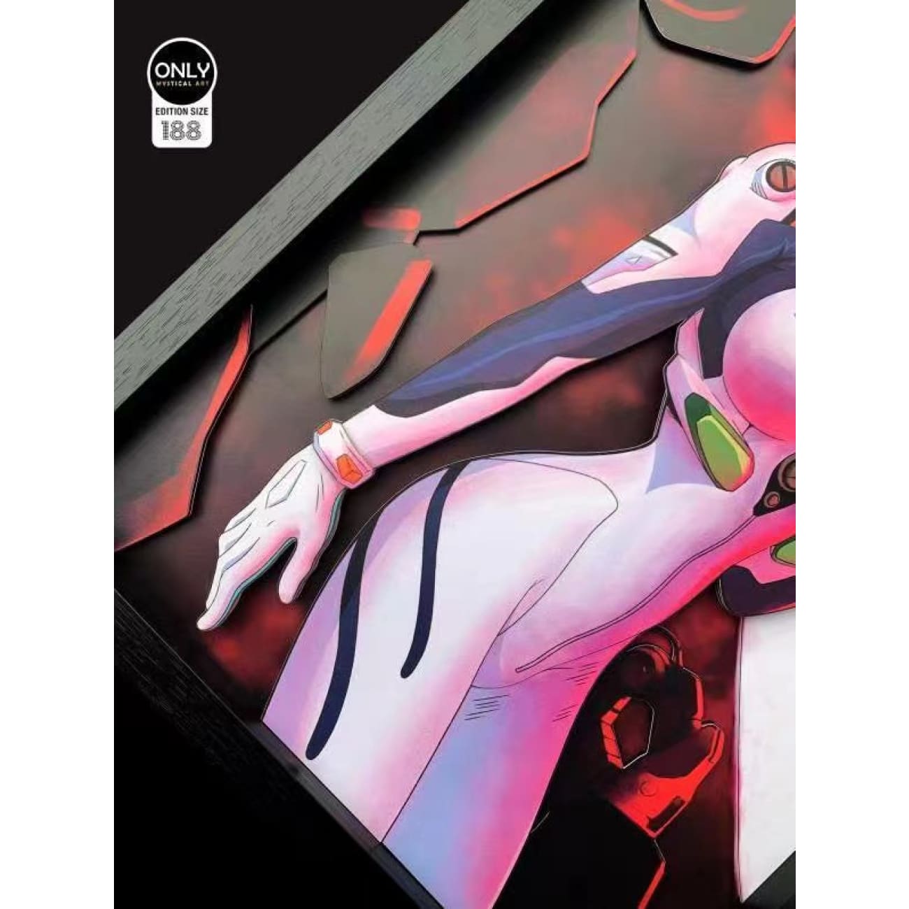 Mystical Art - Ayanami Rei Cast Off 3D Poster Frame