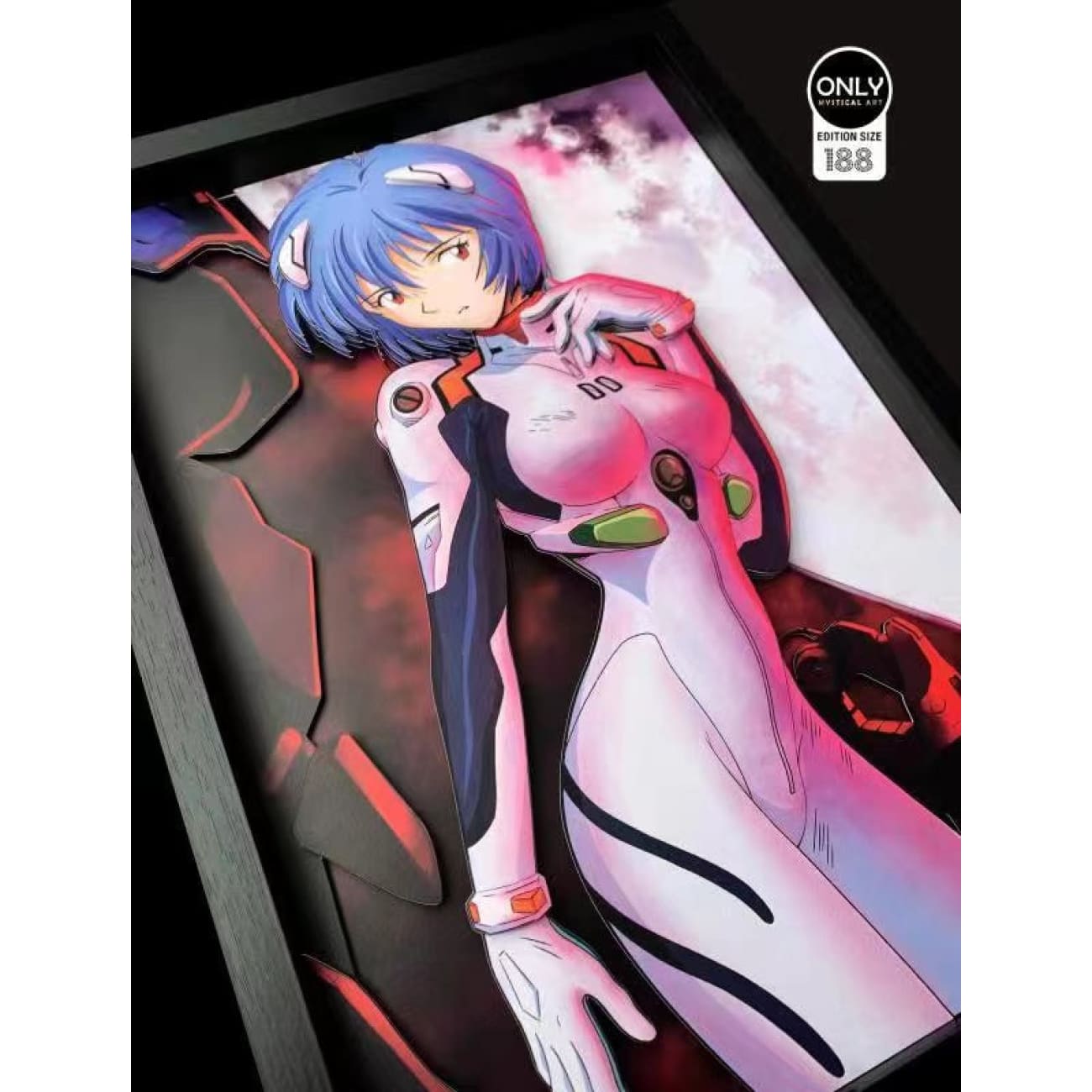 Mystical Art - Ayanami Rei Cast Off 3D Poster Frame