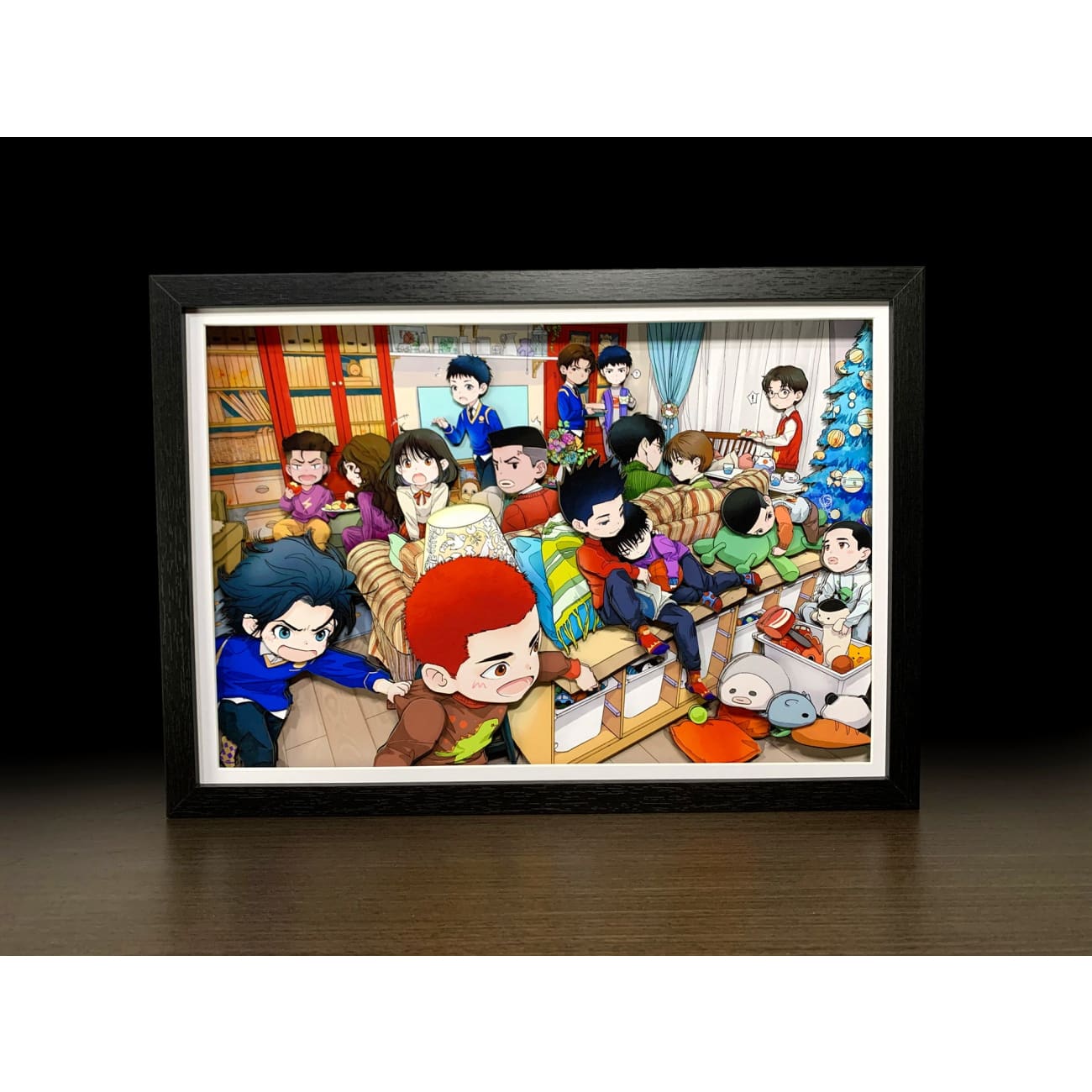 Mystical Art - Childhood Shohoku Team 3D Poster Frame