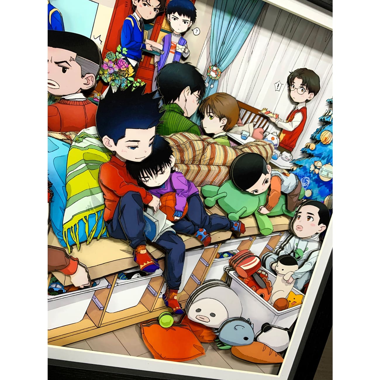 Mystical Art - Childhood Shohoku Team 3D Poster Frame