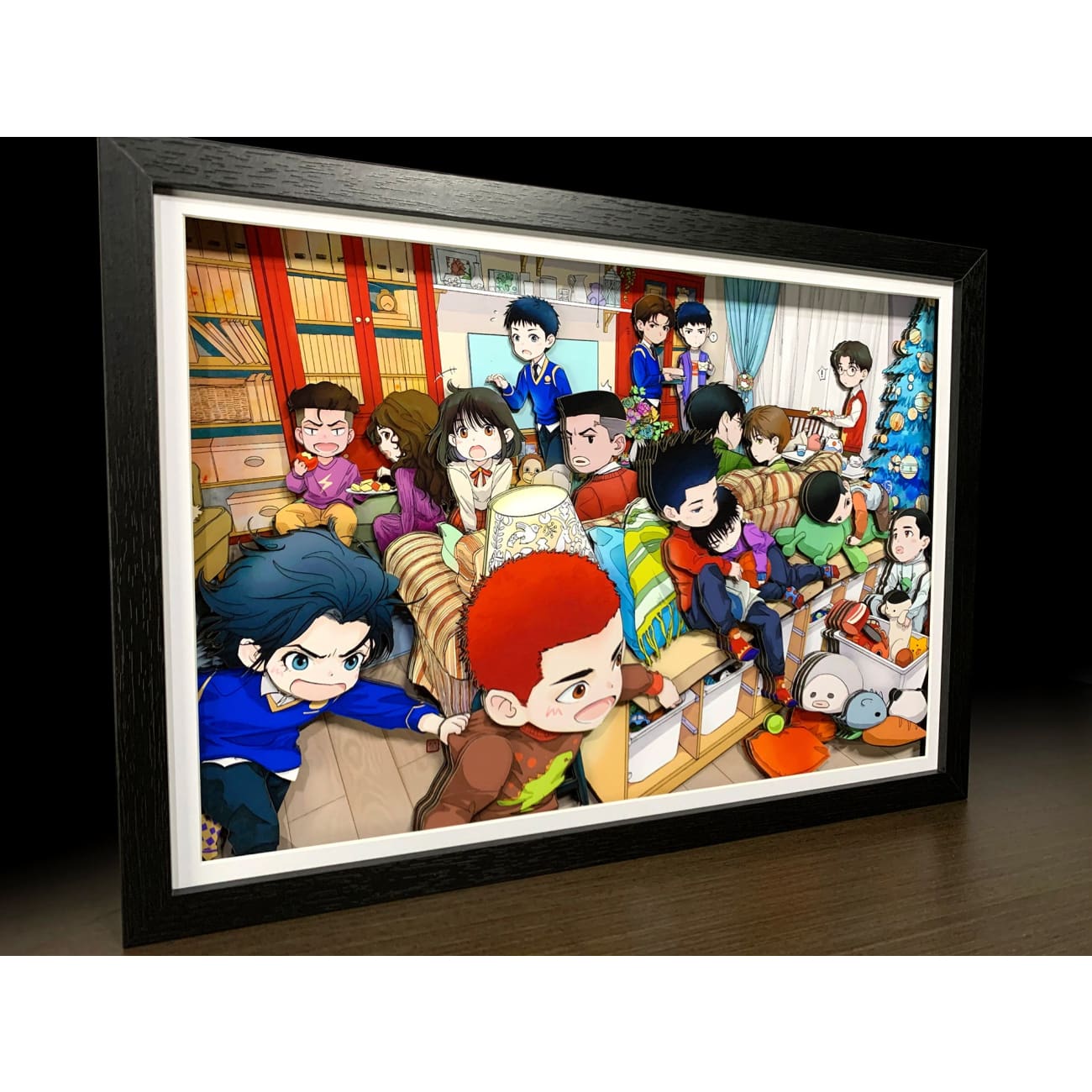 Mystical Art - Childhood Shohoku Team 3D Poster Frame