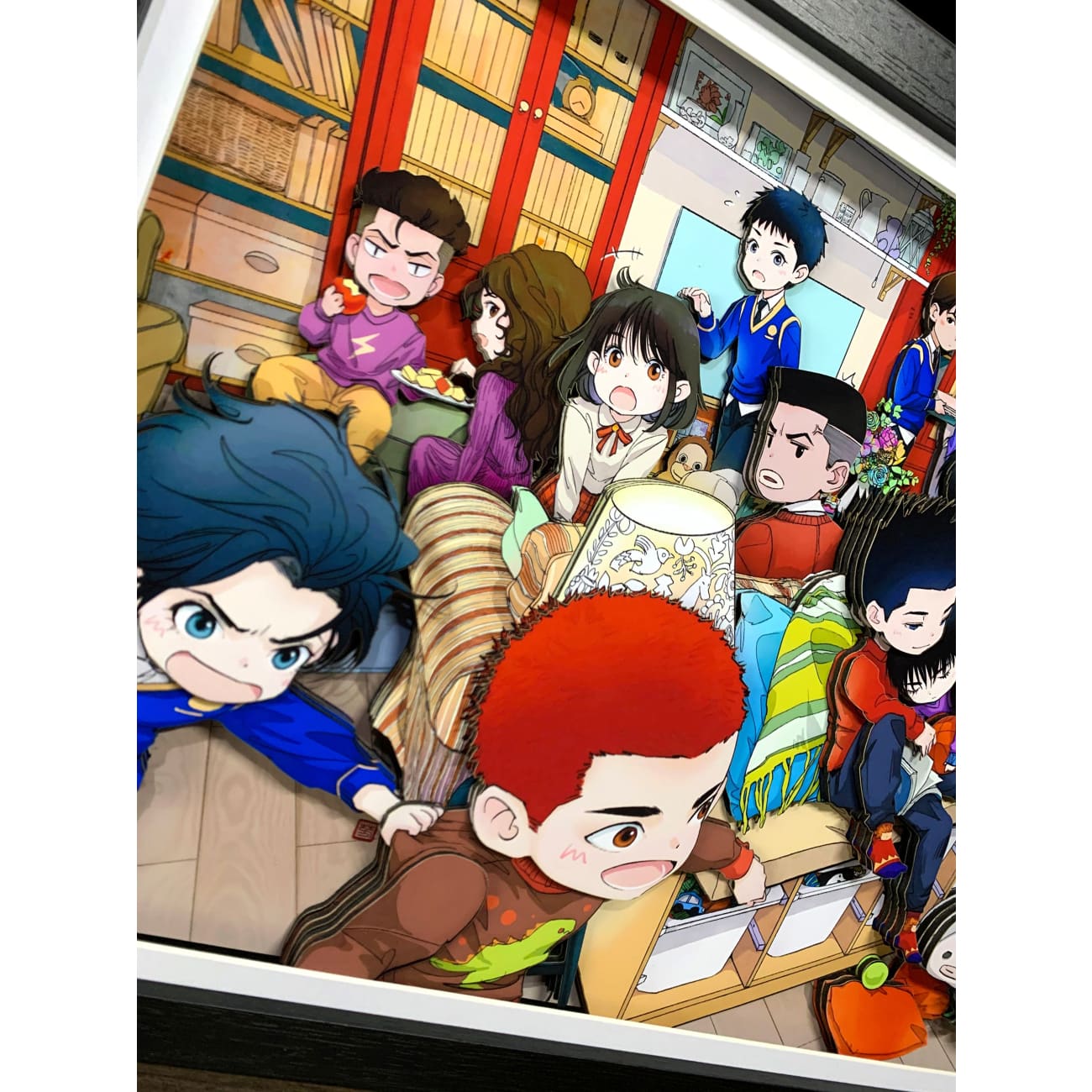 Mystical Art - Childhood Shohoku Team 3D Poster Frame