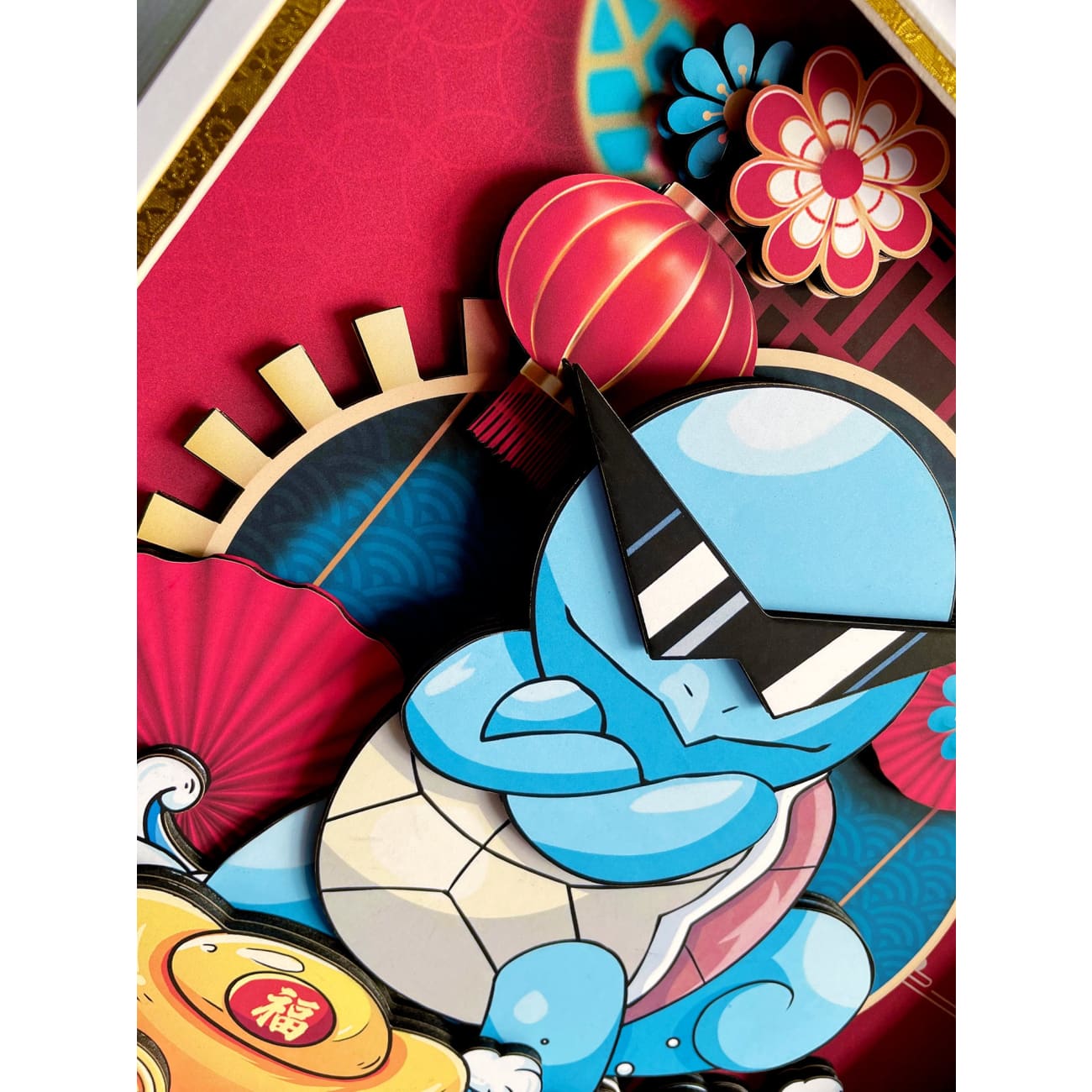 Mystical Art - Chinese New Year 2023 Pikachu / Charmander / Squirtle 3D Poster Frame [4 Variants]