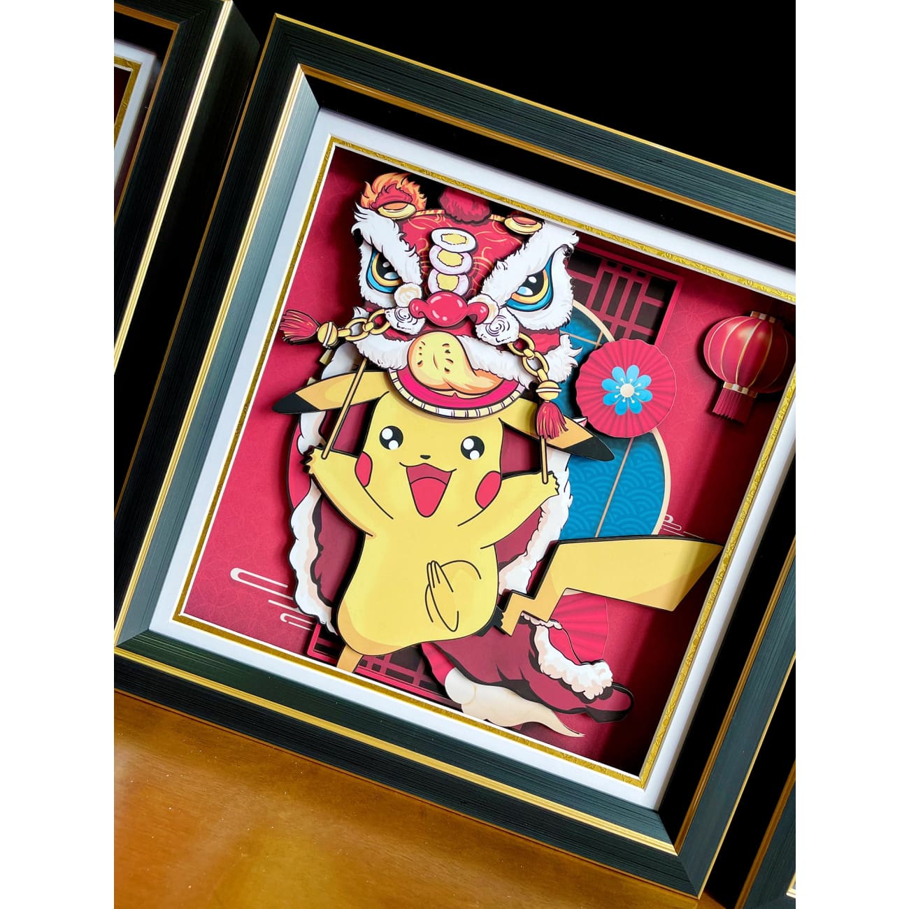 Mystical Art - Chinese New Year 2023 Pikachu / Charmander / Squirtle 3D Poster Frame [4 Variants]