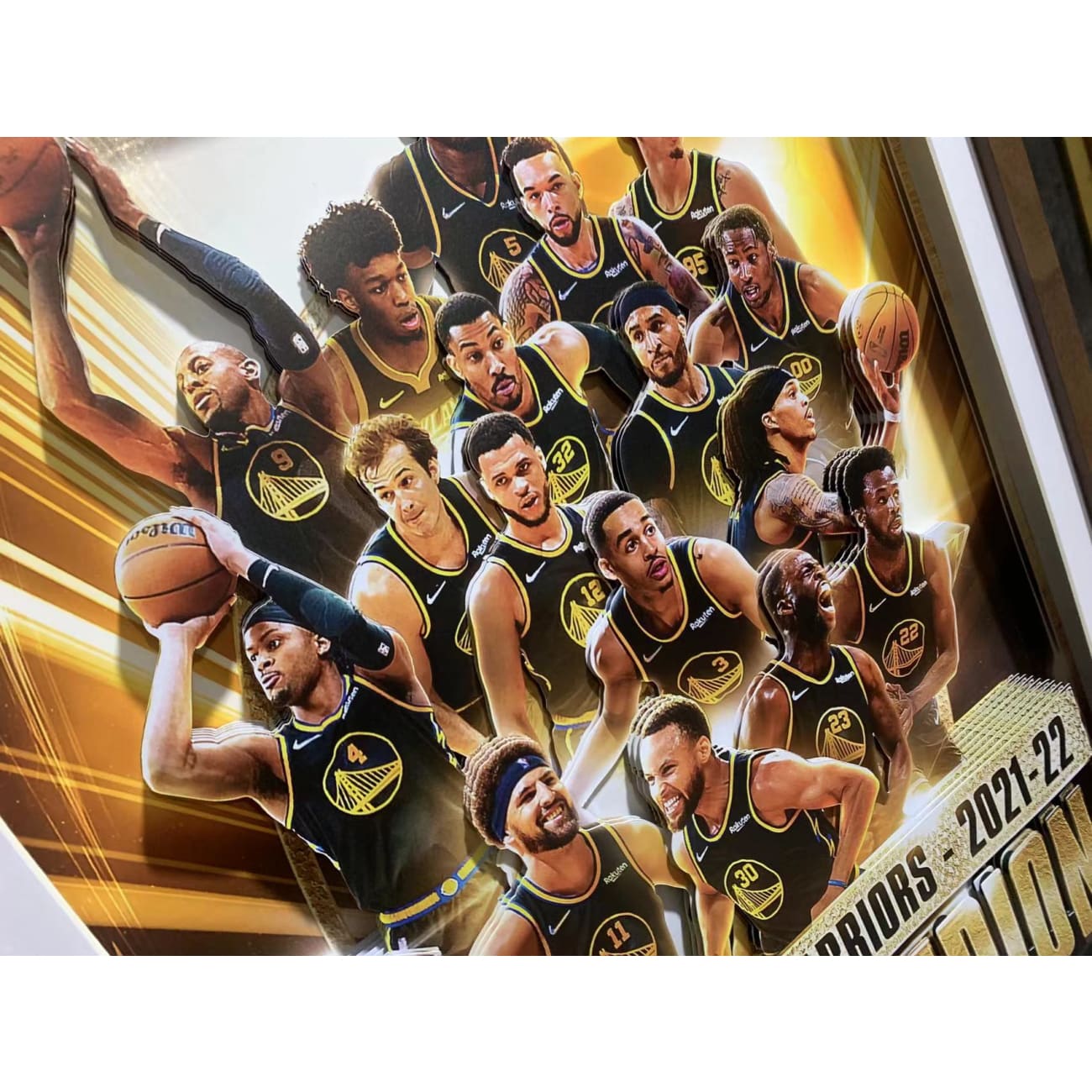 Mystical Art - Golden State Warriors Team 3D Poster Frame