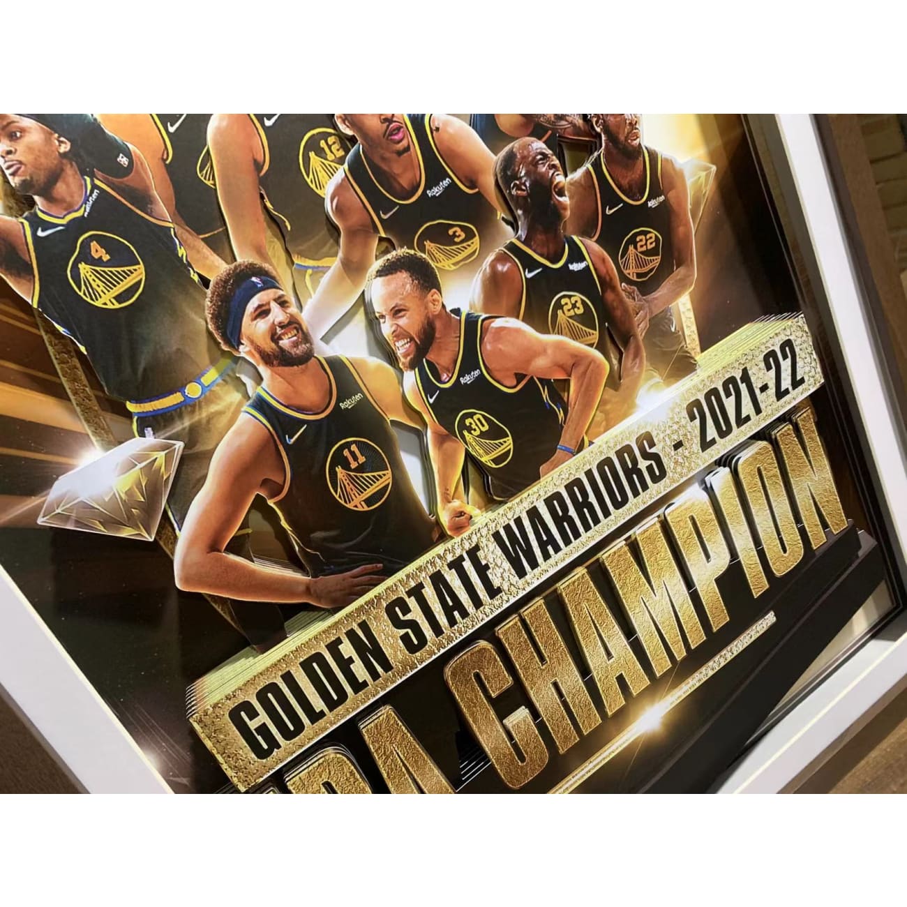Mystical Art - Golden State Warriors Team 3D Poster Frame
