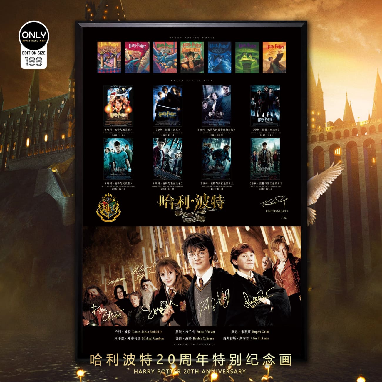 Mystical Art - Harry Potter 20th Anniversary Special Poster Frame 